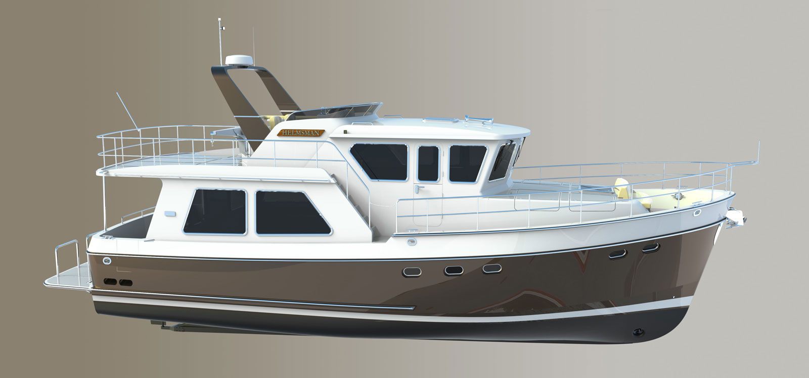 helmsman 46 pilothouse trawler yacht