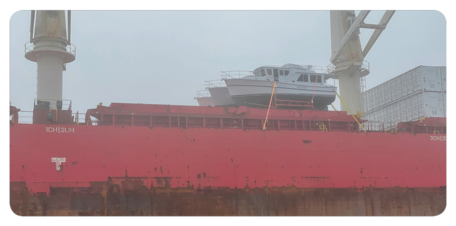 Three Helmsman Trawlers® waiting for their offload